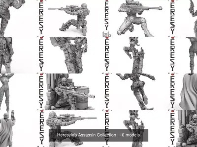 Heresylab Assassin Collection 3D Model Pack