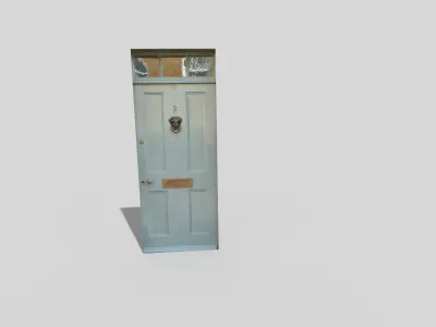 low poly door Low-poly 3D model get