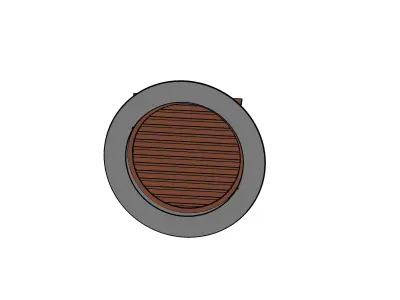 Round window 3D model