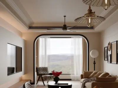 apartment interior scenes           3D model