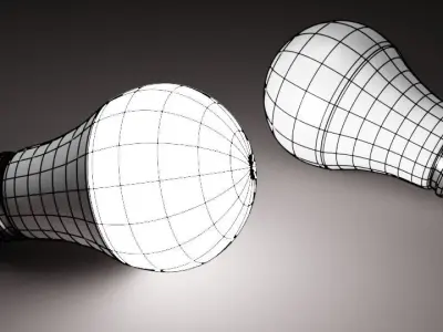 LED Bulb light 3D model
