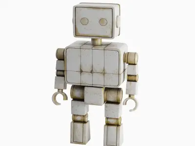 Decorative Robot Sculpture 02 3D model