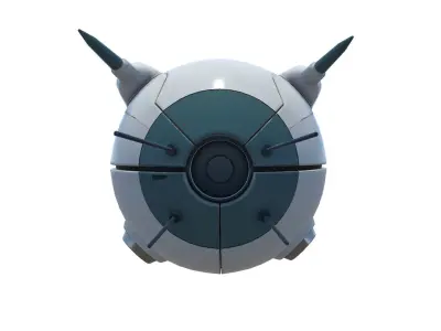 Sci-Fi Drone Low-poly 3D model