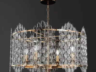 Chandelier Stilfort Glazgo Low-poly 3D model