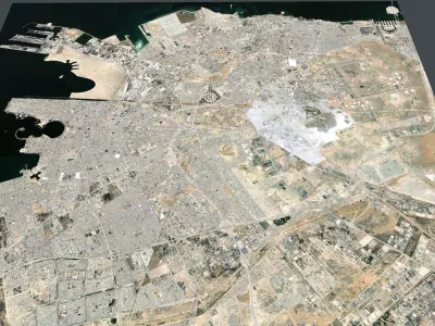 Cityscape Dammam UAE 3D model