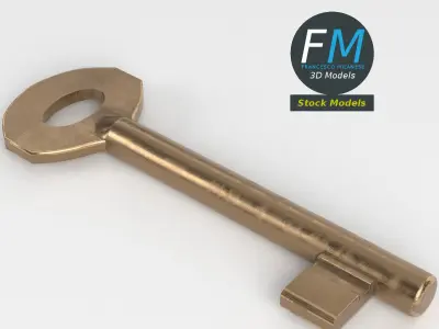 Old key 3D model