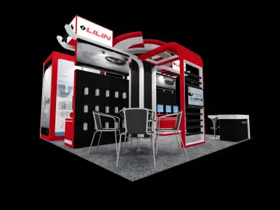 Lilin Exhibition booth 3D model