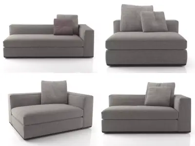Powell Sofa System 3D model