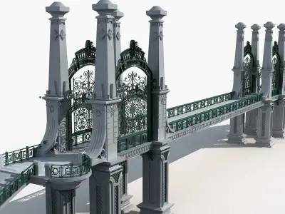 Collection of European Style Buildings 3D model