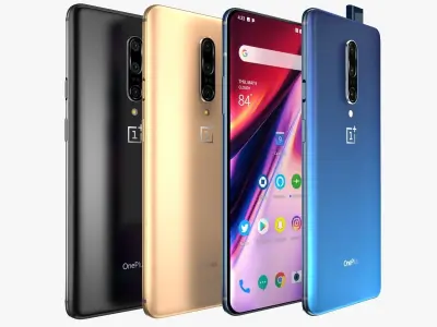 OnePlus 7 Pro and Pro 5G all colors 3D model