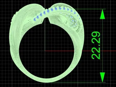 Jewelry ring 239 3D print model