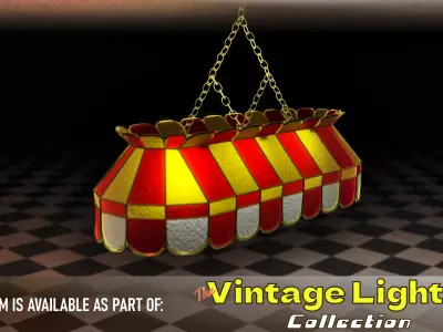 Vintage Hanging Lamp 3D model