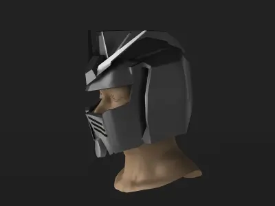 Gundam  helmet sci-fi outfit clothing robot android clothes mask 3D model
