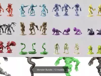 Monster Bundle 3D Model Pack