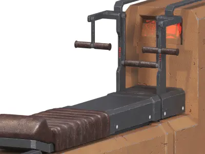 Speeder - hover flying bike concept Low-poly 3D model