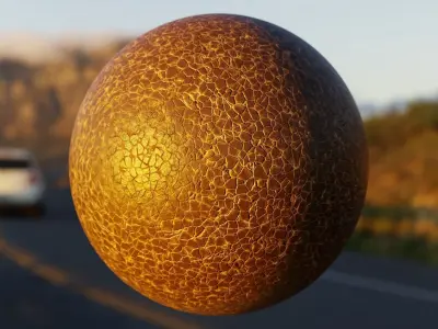 Cracked Leather Procedural PBR Material for Blender Texture