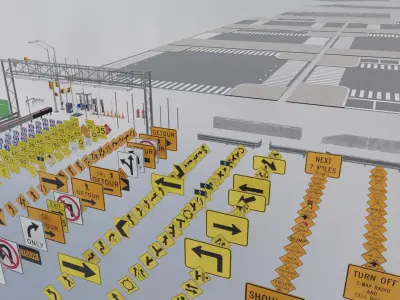 Interstate Props Low-poly 3D model