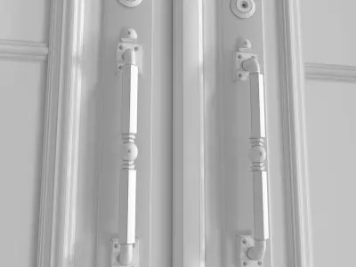 Entrance classic door External Doors Exterior Door 3D model