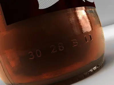 Bottle of beer 3D model
