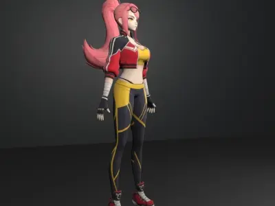 yina fighter 3D model