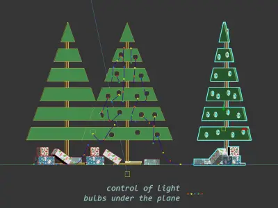 Creative christmas tree Spruce Free low-poly 3D model