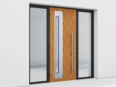 Aluminium door 102 3D model