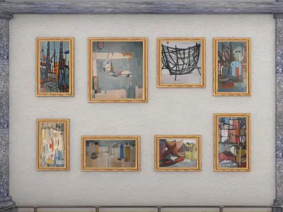 Art Gallery Exhibition Hall 2 3D model