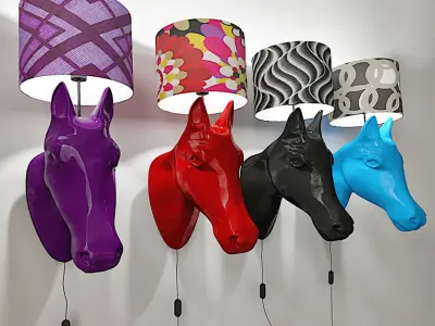 Horse lamp Free 3D model