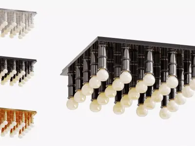 Meurice ceiling light designed by jonathan adler 3D model