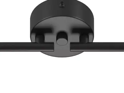 4 Light Metal Ceiling Lamp Copper Volga 3D model