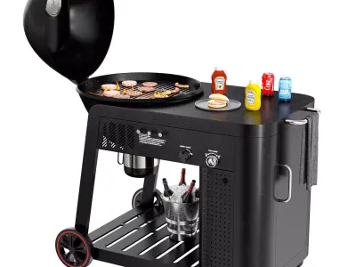 Members Mark Charcoal Grill BBQ Set  3D model