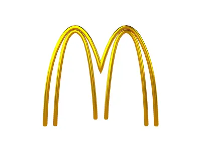 Ecobranding Mcdonald Logo v2 002 Free low-poly 3D model