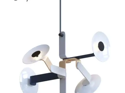 Elbo 5-1 chandelier 3D model