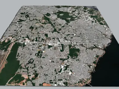 Cityscape Manaus Brazil 3D model