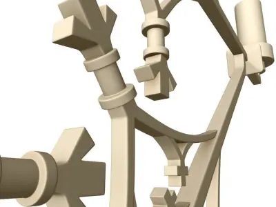 Candle stand 3D model 3D model