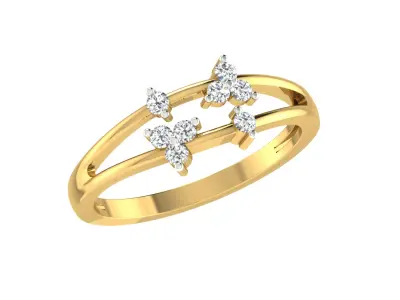 Women Ring  Render 3dm STL OBJ FBX Details 3D print model 13