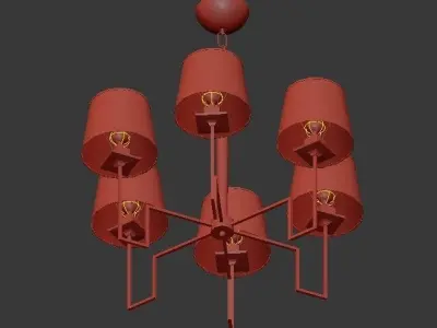 MAYA chandelier 3D model