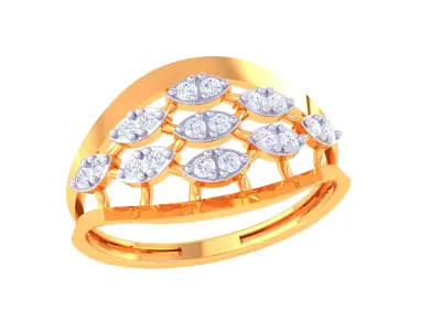 Women Ring MTL 3dm STL OBJ FBX Details 3D print model shop