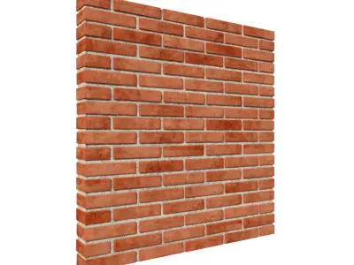 Brick wall 3D model 3D model