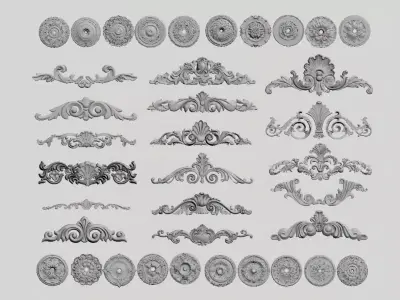 European-style Carving 3D model