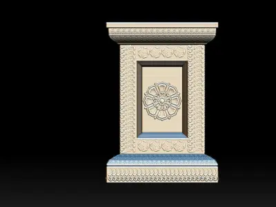 Classic pillar column for 3D print 3D print model