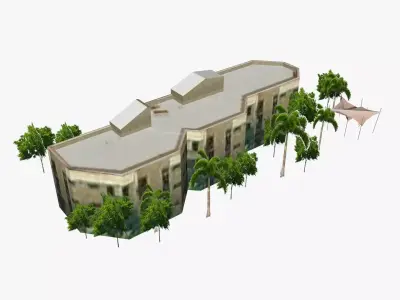 5 Pacific Street on Main Beach Low-poly 3D model