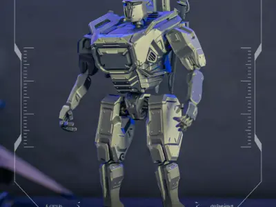 Ronin 500X Mech Samurai 3D print model