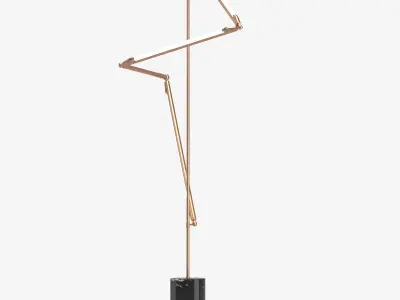 Bec Brittain Helix Floor Lamp 3D model