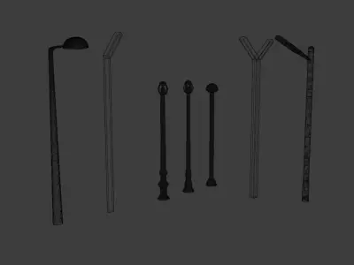 Street Light mini pack 3D model