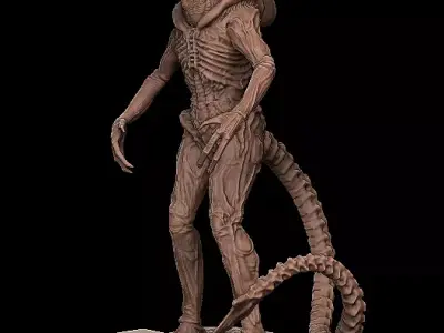 Alien 3 Tom statue 3D model