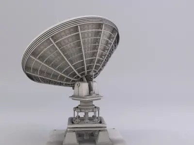 Satellite Dish Low-poly 3D model