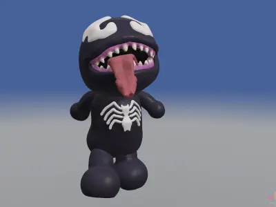 Baby Venom   Posable Model   Chibi SD Version 3D model