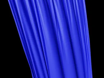 Wind Curtain animated 3D model