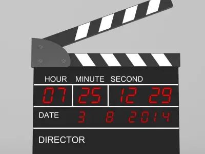 Digital Clapperboard 3D model